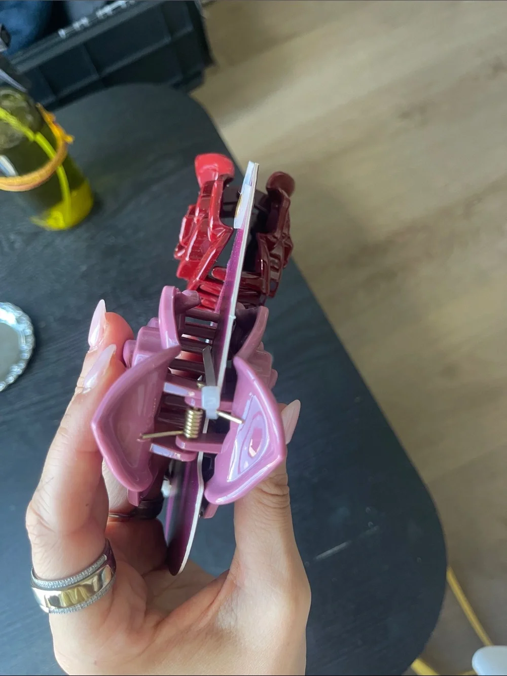 Sunday State Rose Clip Trio — Pink, Red & Brown Floral Hair Clips